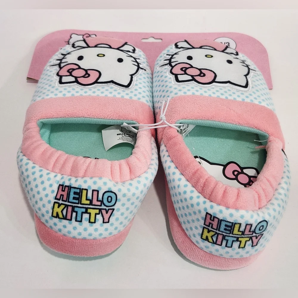 Hello Kitty Pink and White Kids Slippers